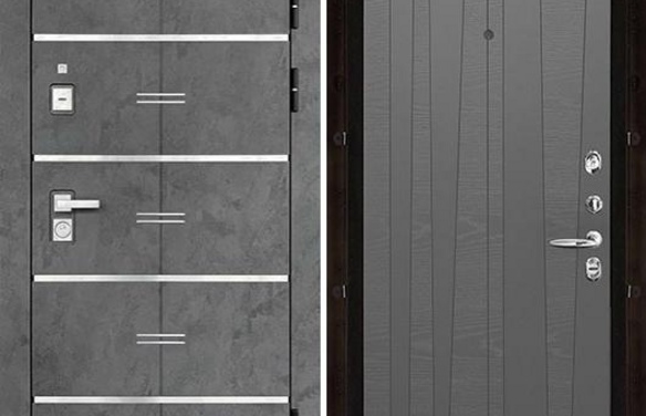 Дверь входная Флагман Монарх Z, цвет Бетон графит, панель - trend цвет grigio (ral 7015) Grigio (Ral 7015)