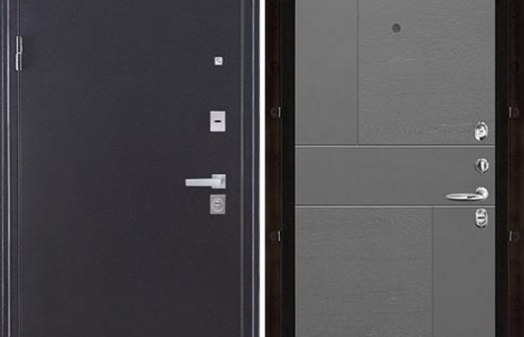 Дверь входная Колизей Плюс, цвет темное серебро антик, панель - fusion цвет grigio (ral 7015) Grigio (Ral 7015)