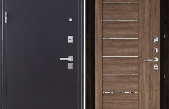 Дверь входная Колизей Плюс, цвет темное серебро антик, панель - light 2110 (зеркало) цвет серый велюр Серый велюр
