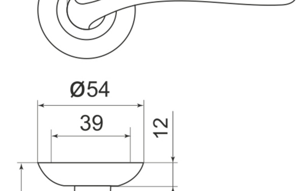 Ручка раздельная RLD54Virgo (Virgo LD57) AB/GP-7 бронза/золото AB-бронза_GP-золото
