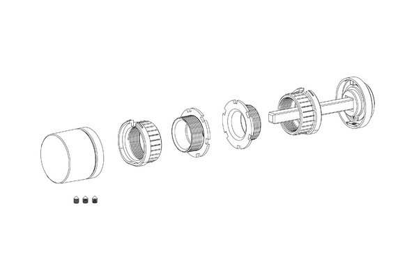 Ручка поворотная BK6RART30 BL-26 черный BL черный