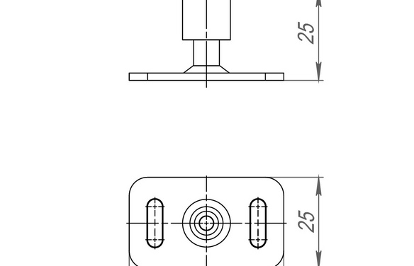 Нижний направляющий ролик SLDComfort-PRO/telescopebottom roller CP хром