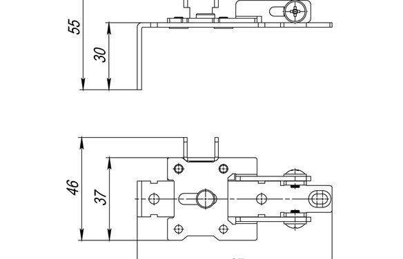Кронштейн регулировочный SLDComfort-PRO/telescopetuning bracket CP хром