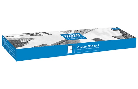 Комплект для раздвижных дверей SLDComfort-PROSET2soft close/80 CP хром
