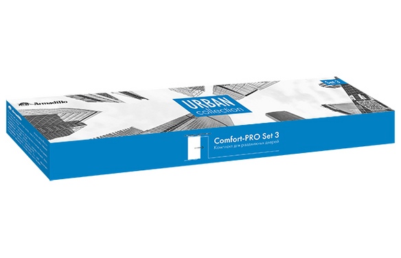 Комплект для раздвижных дверей SLDComfort-PROSET3soft close+roller/80 CP хром