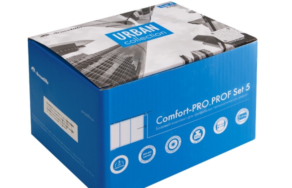 Комплект для профильных телескопических дверей SLDComfort-PROSET5PROF telescope/80 CP хром