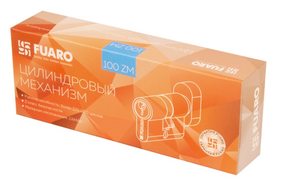 Цилиндровый механизм (100 ZM/90) 1000ZMKnob90(40+10+40) CP хром 5Key с вертушкой CP хром