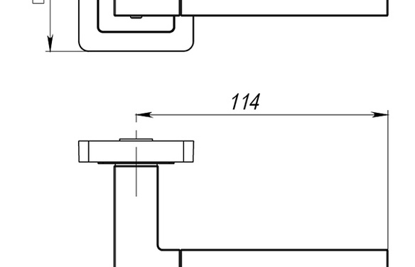 Ручка раздельная KQL52STYLE (STYLE QL) BL-24 черный BL черный
