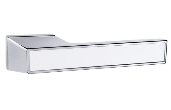 Ручка раздельная KQSL52TITAN СP/WH-19 хром/белый WH белый/CP хром
