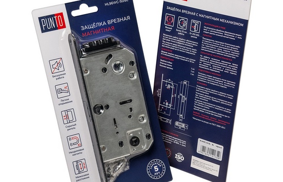 Защелка врезная PL96WC-50/BL WH (белый) WH белый