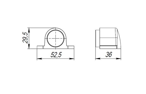 Упор дверной напольный DFIX/F52 (DS PF-52 ) GR-23 графит GR графит