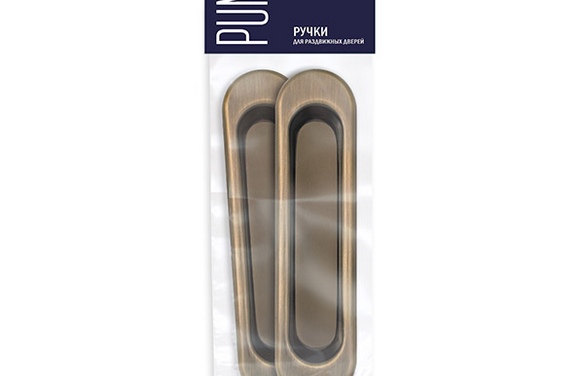 Ручка для раздвижных дверей SHSL152010 (Soft LINE SL-010) АВ бронза AB Бронза