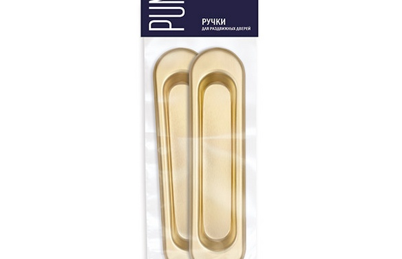 Ручка для раздвижных дверей SHSL152010 (Soft LINE SL-010) SG матовое золото SG МатЗолото
