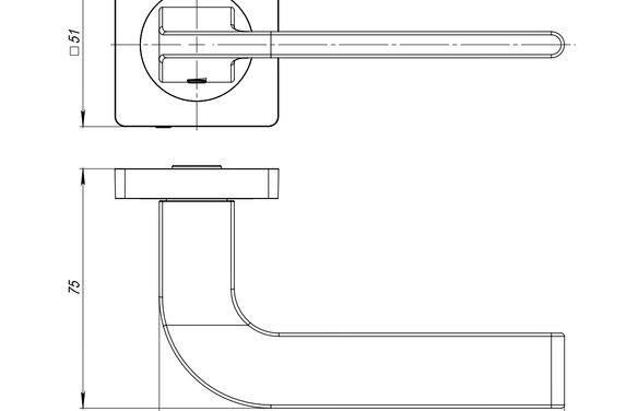 Ручка раздельная KJK51SPLINE (SPLINE JK) SSC-16 сатинированный хром SSC сатинированный хром