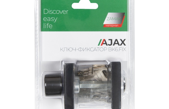 Ручка поворотная с фиксацией ключом BK6FIXJK BL-24 черный BL черный