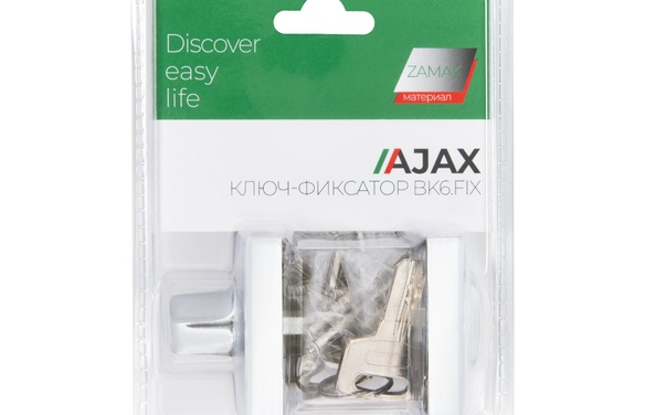 Ручка поворотная с фиксацией ключом BK6FIXJK CP-8 хром CP хром