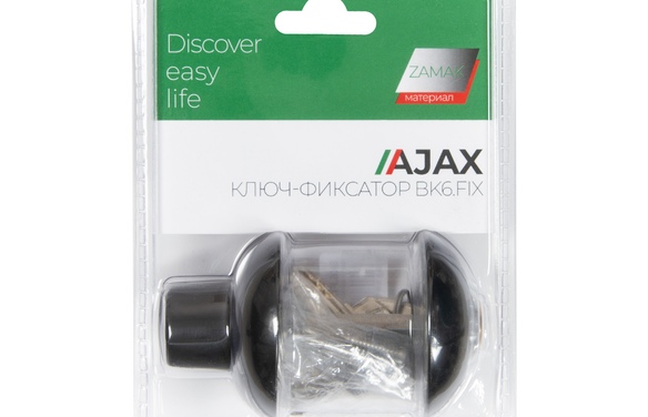 Ручка поворотная с фиксацией ключом BK6FIXJR BL-24 черный BL черный