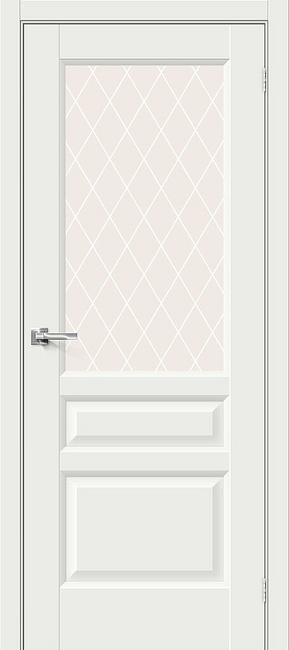 Дверь Неоклассик-35 эмалит White Сrystal, цвет: White Matt