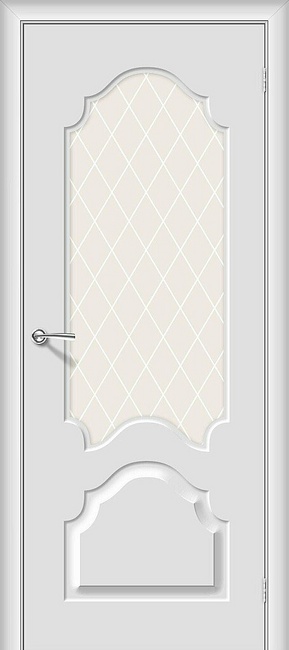 Дверь Скинни-33 винил White Сrystal, цвет: Fresco