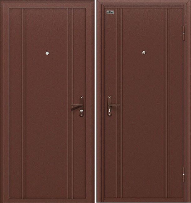Входная дверь Door Out 101, цвет: Антик Медь/Антик Медь