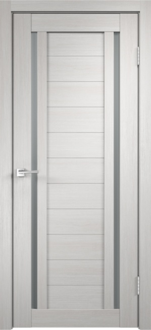 Дверное полотно Экошпон DUPLEX 2 600х2000 цвет Дуб белый стекло Мателюкс