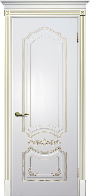 Smalta 10 ДГ 600*2000 Ral9003 Белый, патина золото /ИД/