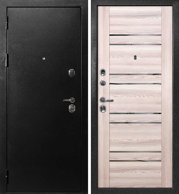ДМ С 1 титан, замки Гардиан (металл гладкий/ PSK 1 nanotex зеркало тониров) 860 Л