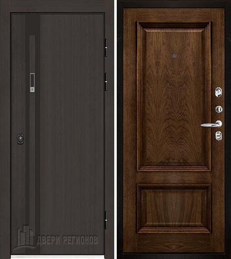 Дверь входная уличная Элит Термо, цвет Темный дуб, панель Корсика цвет Дуб brandy