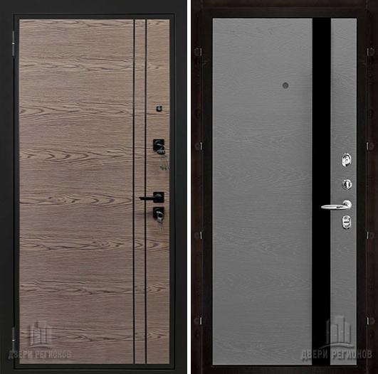 Дверь входная Liberty V2 (Либерти), цвет v2 Дуб коньяк, панель uno цвет grigio (ral 7015)