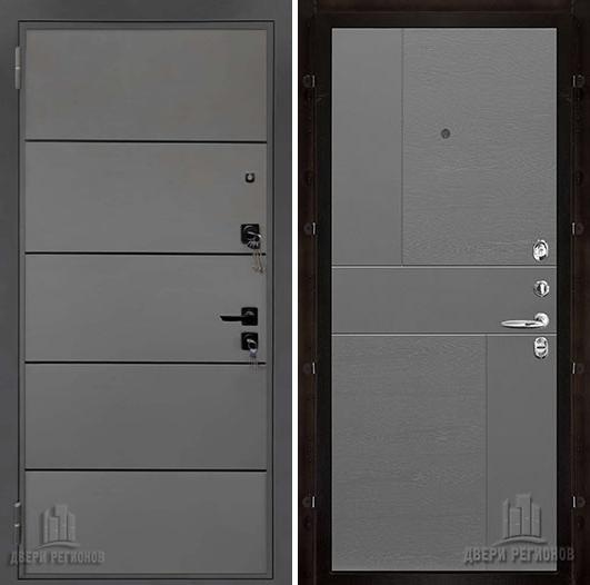Дверь входная Liberty H4 (Либерти), цвет h4 Силк Титан, панель fusion цвет grigio (ral 7015)