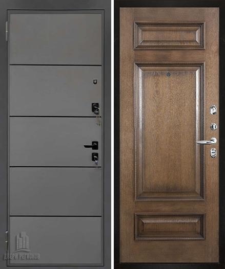 Дверь входная Liberty H4 (Либерти), цвет h4 Силк Титан, панель Рим багет цвет