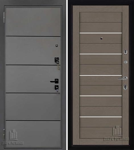 Дверь входная Liberty H4 (Либерти), цвет h4 Силк Титан, панель light 2127 цвет Тортора soft