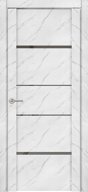 Дверь межкомнатная UniLine Mramor 30039/1 Marable Soft Touch монте белый Монте Белый