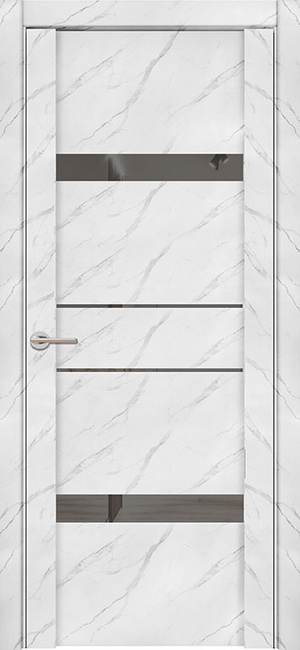 Дверь межкомнатная UniLine Mramor 30036/1 Marable Soft Touch монте белый Монте Белый