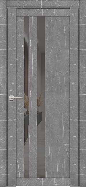 Дверь межкомнатная UniLine Mramor 30008/1 Marable Soft Touch торос графит Торос Графит