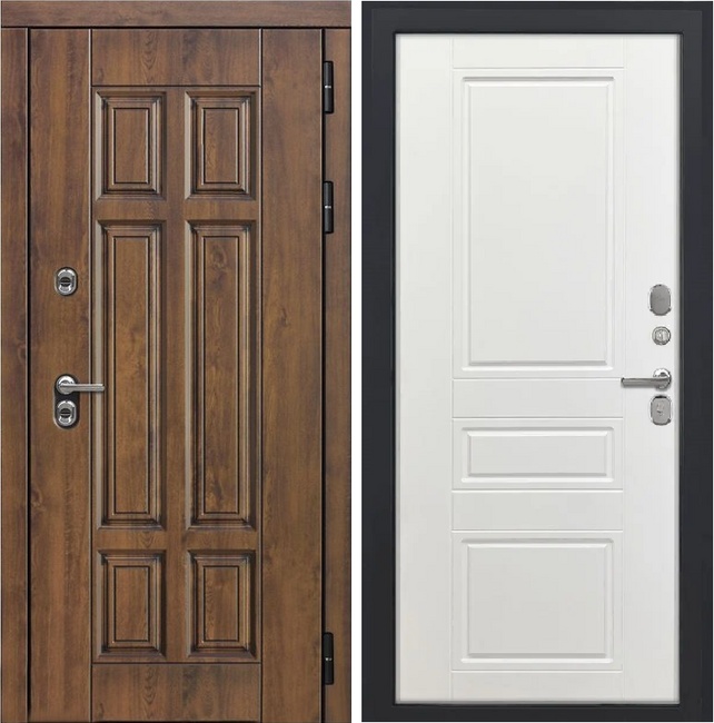 Входная дверь Квадро - ФЛ-707 10мм белый софт, цвет: Белый софт