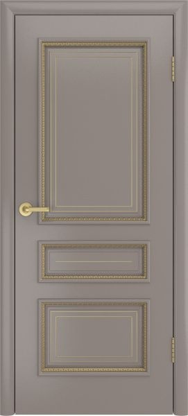 Дверь Gold-2 ДГ Эмаль, цвет: Темно-серая эмаль