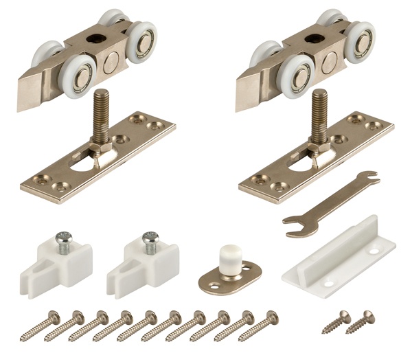 Комплект роликов для раздвижных дверей Comfort 80/4 kit, цвет: CP хром