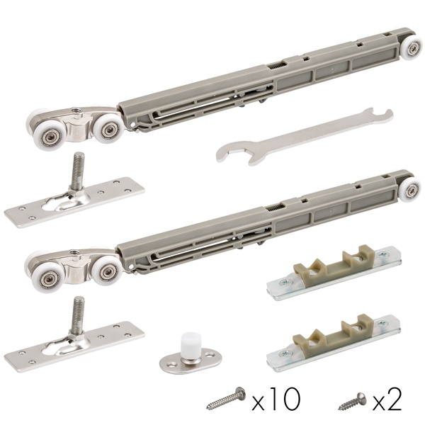 Комплект для раздвижных дверей SLD.Comfort-PRO.SET2.soft close/80, цвет: CP хром