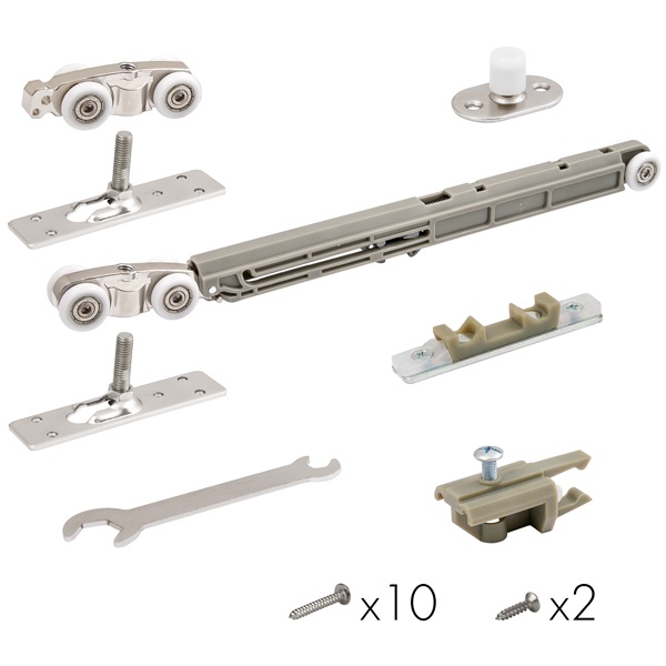 Комплект для раздвижных дверей SLD.Comfort-PRO.SET3.soft close+roller/80, цвет: CP хром