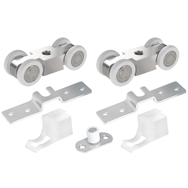 Комплект роликов для раздвижных дверей SLD.SoftLine.SET.rollers/45-4, цвет: CP хром