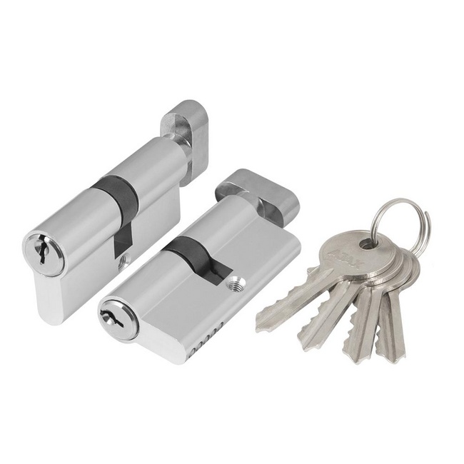 Цилиндровый механизм (AX102/70) AX1002Knob70 (30+10+30)/HD 4Key с вертушкой