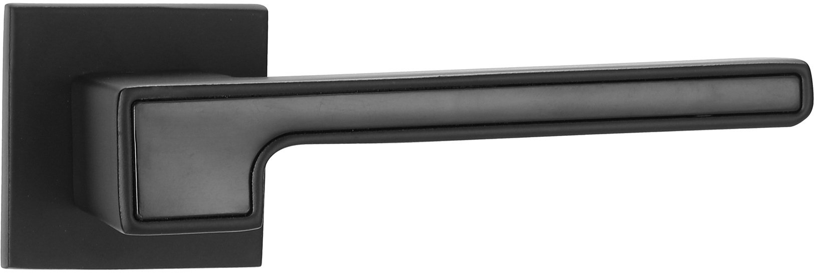 Ручка межкомнатная V91-2 SL, цвет: BL чёрный/BL чёрный
