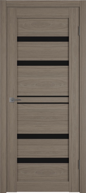 Дверь Atum Pro 26 экошпон стекло Black Gloss, цвет: brun oak