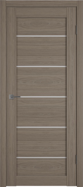 Дверь Atum Pro 27 экошпон стекло White Cloud, цвет: brun oak