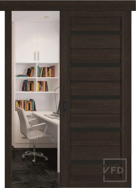Дверь раздвижная Atum 7 экошпон венге, цвет: Wenge