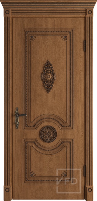 Дверь VFD Greta экошпон с патиной, цвет: Honey classic patina black