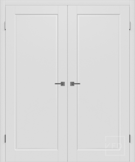 Дверь двустворчатая распашная Porta эмаль Polar, цвет: Polar