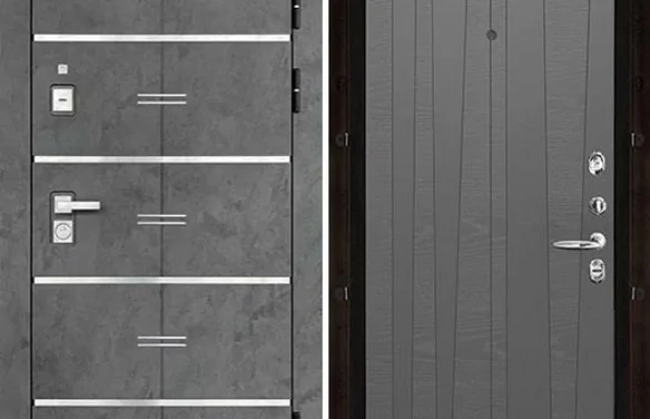 Дверь входная Флагман Монарх Z, цвет Бетон графит, панель - trend цвет grigio (ral 7015) Grigio (Ral 7015)