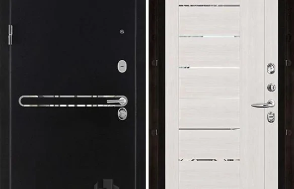 Дверь входная Президент S1Z, цвет графит с блестками антик, панель - light 2110 (зеркало) цвет капучино велюр Капучино велюр